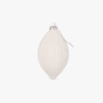 Boule de Verre Larme Brillante Blanche 14cm NEW BRIGHT