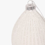 Boule de Verre Larme Brillante Blanche 14cm NEW BRIGHT – Image 2