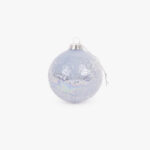 Boule Verre Pics Bleu 8cm NEW BRIGHT