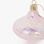 Boule Verre Goutte Rose 8cm NEW BRIGHT – Image 2