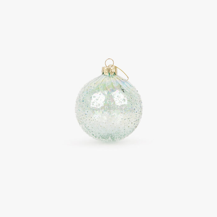 Boule Verre Vert Eau 8cm – Image 1