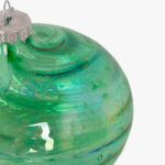 Boule Verre Vert 10cm NEW BRIGHT – Image 2