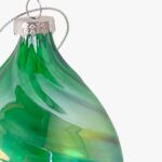 Boule en Verre Larme Verte 15cm NEW BRIGHT – Image 2