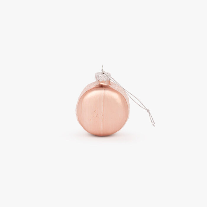 Ornement Verre Macaron Rose 6cm KITSCH – Image 1