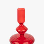 Bougeoir en verre rouge COZY – Image 3