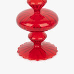 Bougeoir en verre rouge COZY – Image 4