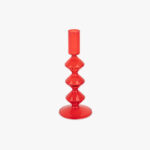 Bougeoir en verre rouge COZY – Image 3