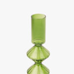 Bougeoir en verre vert COZY - Image 3