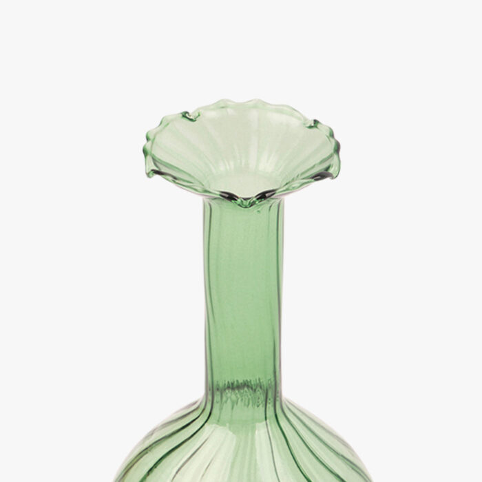 Bougeoir en verre vert NEW BRIGHT – Image 2
