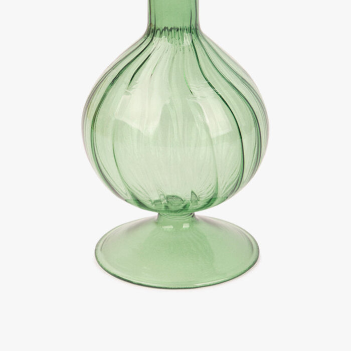 Bougeoir en verre vert NEW BRIGHT – Image 3