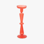 Bougeoir en verre rouge COZY