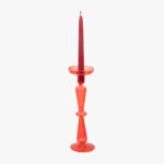 Bougeoir en verre rouge COZY – Image 2