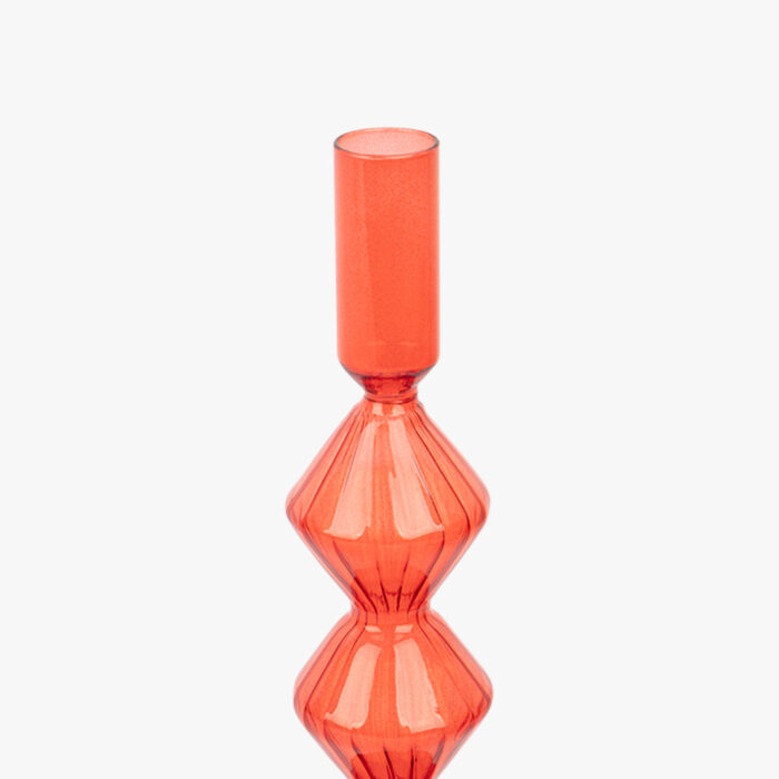 Bougeoir en verre rouge COZY – Image 3