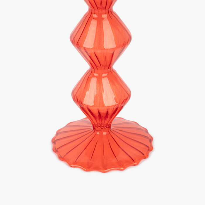 Bougeoir en verre rouge COZY – Image 4