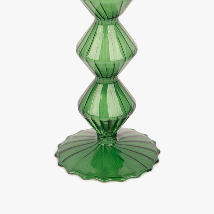 Bougeoir en verre vert COZY – Image 4