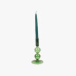 Bougeoir en verre vert COZY - Image 2