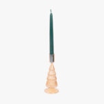 Bougeoir Verre Sapin Doré 20cm NEW BRIGHT – Image 2