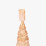 Bougeoir Verre Sapin Doré 20cm NEW BRIGHT – Image 4