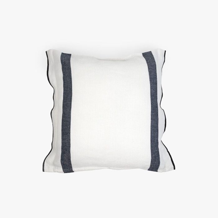 Housse de Coussin à Rayures Noir et Blanc SOFT – Image 1