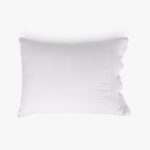 Taie d'oreiller Coton Stonewash Blanc 50x65 PARIS