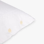 Taie d'oreiller Coton Stonewash Blanc 50x65 PARIS - Image 2