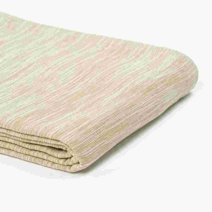 Couvre-lit pour Lit Chiné Beige et Naturel 250x270 SUKI - Image 3