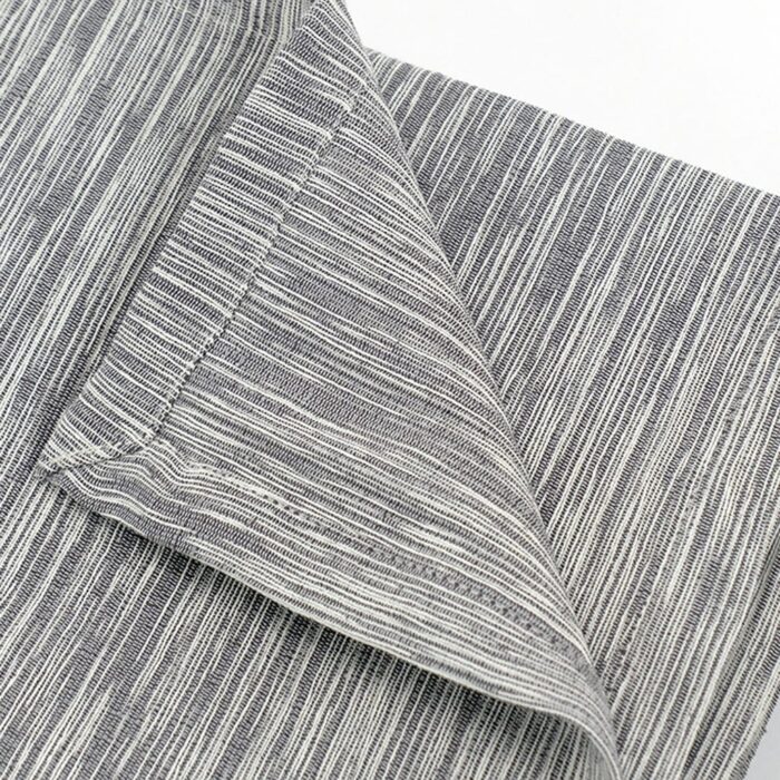 Couvre-lit pour lit chiné gris et naturel 250x270 SUKI - Image 1