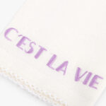 Ensemble 4 Serviettes Coton et Lin Mots MARIE - Image 4