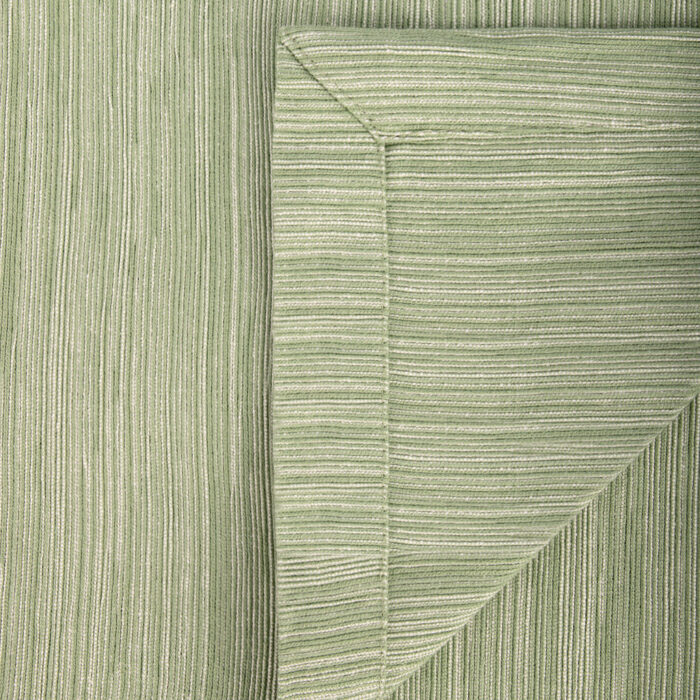 Couvre-lit pour Lit Chiné Vert Clair et Naturel 250x270 SUKI – Image 3