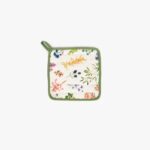 Manique Carrée Coton avec Fleurs GARDEN MEMORIES