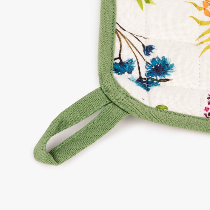 Manique Carrée Coton avec Fleurs GARDEN MEMORIES - Image 2