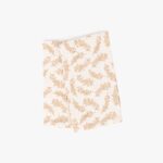 Ensemble 2 Serviettes Coton Beige et Blanc GARDEN MEMORIES