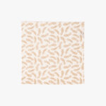 Ensemble 2 Serviettes Coton Beige et Blanc GARDEN MEMORIES – Image 2