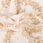 Ensemble 2 Serviettes Coton Beige et Blanc GARDEN MEMORIES – Image 3
