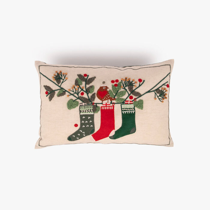 Housse de Coussin Chaussettes de Noël COZY – Image 1