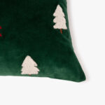 Housse de Coussin en Velours avec Sapin Vert COZY – Image 2