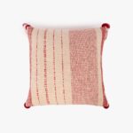 Housse de Coussin Rayures Rouges et Blanc COZY