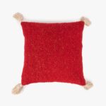 Housse de Coussin Rouge avec Lurex COZY