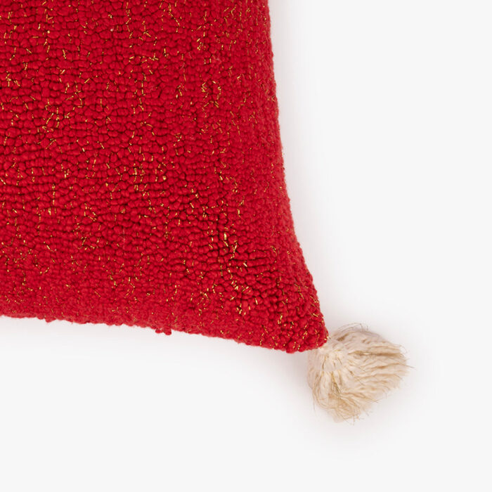 Housse de Coussin Rouge avec Lurex COZY – Image 2