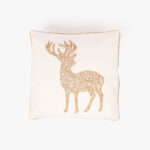 Housse de Coussin Cerf avec Perles NEW BRIGHT