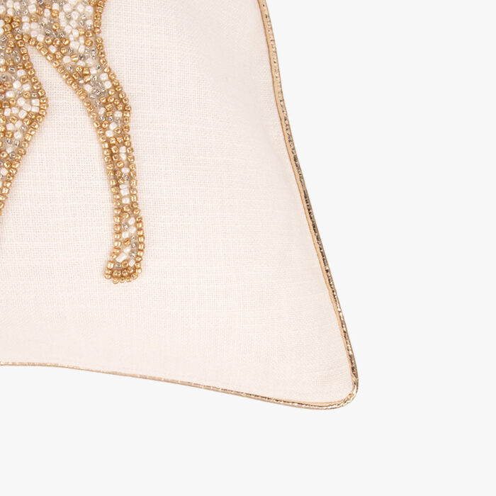 Housse de Coussin Cerf avec Perles NEW BRIGHT – Image 2