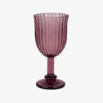 Verre à pied violet STRIPES – Image 2