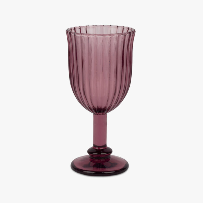Verre à pied violet STRIPES – Image 2