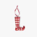 Botte d'Elfe Rouge 10x5x14,1 cm RETRO CHRISTMAS