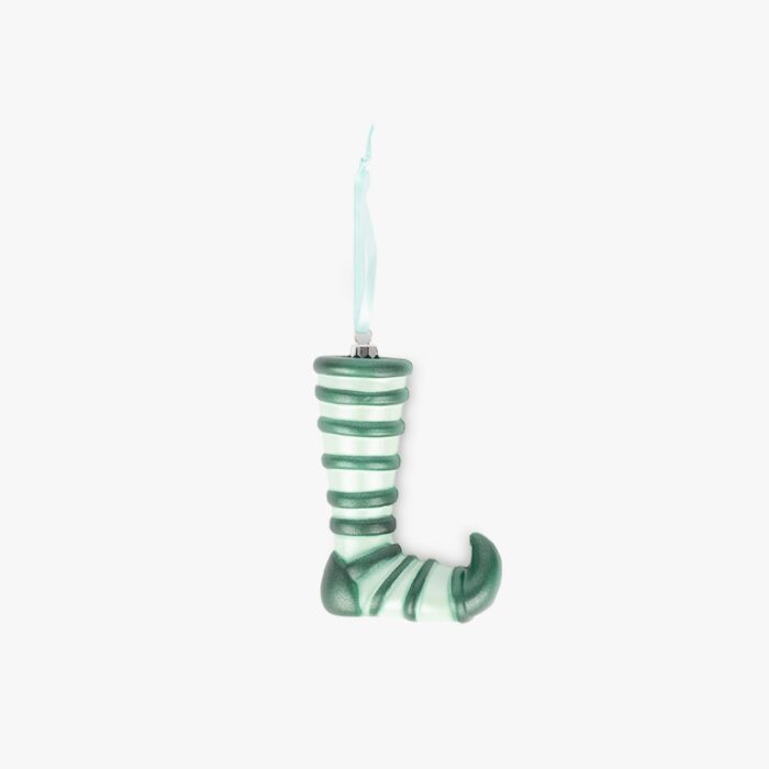 Botte d'Elfe Vert 10x5x14,1 cm RETRO CHRISTMAS – Image 1