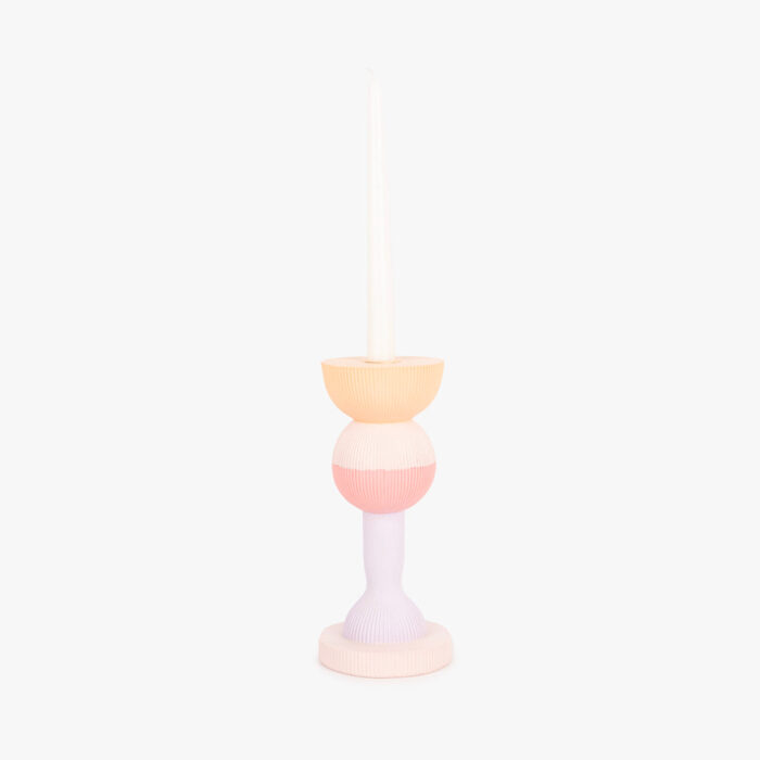 Bougeoir Géométrique Pastel Grand MARSHMALLOW – Image 2