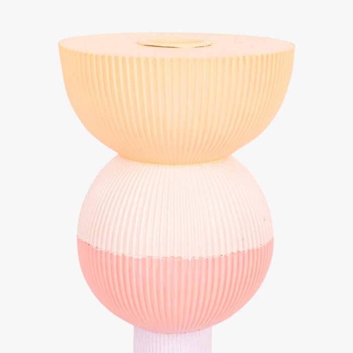 Bougeoir Géométrique Pastel Grand MARSHMALLOW – Image 3