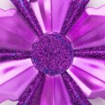 Décoration étoile violette 12cm NEW BRIGHT – Image 2