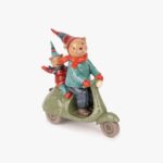 Ours en scooter 18x18cm NEW BRIGHT – Image 2