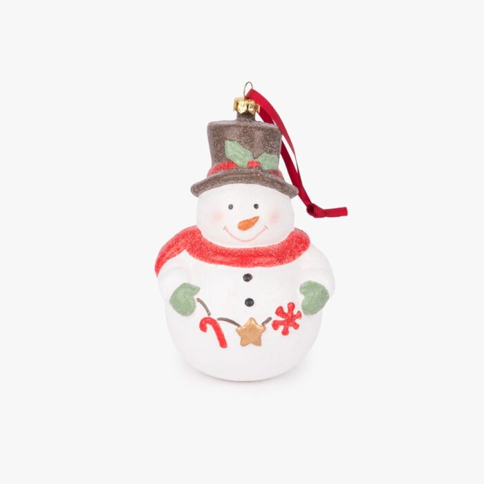 Décoration bonhomme de neige 14 cm KITSCH – Image 1